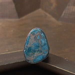 Blue Stone Silver Ring